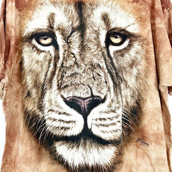The Mountain Tee Adult 2XL Big Face Lion Warrior Classic T-Shirt Tie-Dye Unisex - Picture 3 of 11
